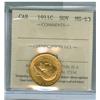 1911c Gold Sov ICCS MS63. Lots of lustre.