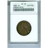 Image 1 : 1885 Nfld 1¢ ANACS EF45.  Well struck chocolate brown example.