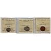 Image 1 : 1943c Nfld 1¢ & 1942c Nfld 5¢(2) ICCS MS63.  Lot of 3 coins all MS63.