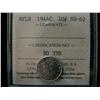 Image 1 : 1944c Nfld 10¢ ICCS MS62.  Full white coin.