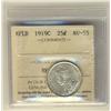 Image 1 : 1919C Nfld 25¢ ICCS AU55.  Well struck and appealing.