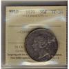 Image 1 : 1870 Nfld 50¢ ICCS VF30. A decent example.