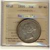 Image 1 : 1899 Nfld 50¢ Narrow 9's ICCS EF40.