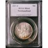 Image 1 : 1917c Nfld 50¢ PCGS MS64.  Attactively and lightly toned coin.