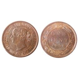 1858 1¢ ICCS ICCS MS63 Lustrous Brown.