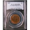 Image 1 : 1859 1¢ Nar PCGS MS64RB.  Nice attractive example.