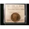 Image 1 : 1888 1¢ Re punched middle 8 ICCS MS65RD.  Gem 95% red.