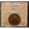 Image 1 : 1890H 1¢ ICCS MS64RD.  Attractive example with nice lustre and fields.