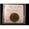 Image 1 : 1891 1¢ SDSL Obv 2 ICCS EF40.