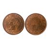 Image 1 : 1891 1¢ SDSL Obv 2 ICCS MS64RD.  Attractive example with nice lustre and fields. Only 3 pieces finer