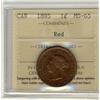 Image 1 : 1895 1¢ ICCS MS65. 75% red with light tone in the greens and gold.
