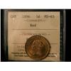 Image 1 : 1896 1¢ ICCS MS65RD. A nice Gem!