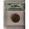 Image 1 : 1901 1¢ ICG MS64RB.  Fresh example with nice lustre.