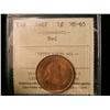 Image 1 : 1907 1¢ ICCS MS65RD. 80% red.