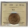 Image 1 : 1909 1¢ ICCS MS64RD. 80% red and attractive.