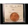 Image 1 : 1915 1¢ ICCS MS65RD. Lustrous 80% red.