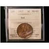 Image 1 : 1917 1¢ ICCS MS65RD. 75% red.