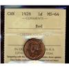 Image 1 : 1928 1¢ ICCS MS64RD.