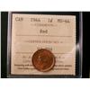 Image 1 : 1944 1¢ ICCS MS64RD.  Tough example in this grade.  Coin is Red and not the typical wine red colour.