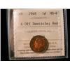 Image 1 : 1948 1¢ A off ICCS MS65RD. Lots of red, a premium example.