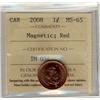 Image 1 : 2008 1¢ Magnetic ICCS MS65RD.