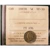 Image 1 : 1883H 5¢ ICCS VF30. 
