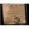 Image 1 : 1898 5¢ ICCS AU50.