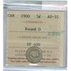 Image 1 : 1900 5¢ Round 0 ICCS AU55.