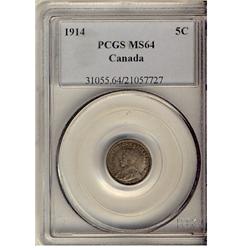 1914 5¢ PCGS MS64. A nice coin.