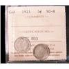 Image 1 : 1921 5¢ ICCS VG8.  Nice clean and well struck example.  Original silver tone.  A full VG example.