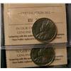 Image 1 : 1924 & 1927 5¢ ICCS MS60.  Lot of 2 coins.
