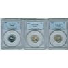Image 1 : 1924, 1931 5¢ PCGS AU55 & 1954 PCGS PL65.  Lot of 3 coins.
