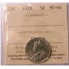 Image 1 : 1928 5¢ ICCS MS64. Well struck and fully lustrous.