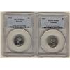 Image 1 : 1928 MS64 & 1933 5¢ MS62.  Lot of 2 coins both PCGS graded.