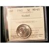 Image 1 : 1942 5¢ Nickel ICCS MS65. Fully lustrous. Tied for finest.