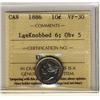 Image 1 : 1886 10¢ Lge Knb 6 Obv 5 ICCS VF30.