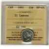 Image 1 : 1891 10¢ 21 Lvs ICCS EF45.