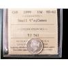 Image 1 : 1899 10¢ Sml 9's ICCS MS62 Cameo.  Sharp example with cameo finish.