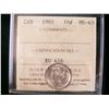 Image 1 : 1901 10¢ ICCS MS63.  Excellent strike with clean fields and nice surfaces.