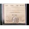 Image 1 : 1904 10¢ ICCS MS63. Full white issue.