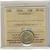 Image 1 : 1914 10¢ ICCS MS62.