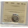 Image 1 : 1919 10¢ ICCS MS65. Flashy well struck example.