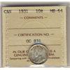 Image 1 : 1931 10¢ ICCS MS64.  Lustrous white with hint of rim tone.