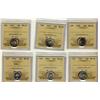 Image 1 : 1938 MS60, 1940 MS60, 1942 MS62, 1943 MS62, 1944 MS60& 1954 MS62 Cameo 10¢, Lot of 6 ICCS graded coi