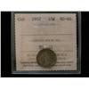 Image 1 : 1957 10¢ ICCS MS66.  Top 3 example with very attractive golden shade.