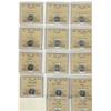 Image 1 : 1962 (6), 1963 (2), 1964 Cameo (2) & 1965 HC (4) 10¢ ICCS MS65.  Lot of 14 coins.