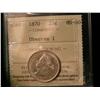 Image 1 : 1870 25¢ Obv 1 ICCS MS60.