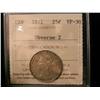 Image 1 : 1871 25¢ ICCS Obv 2 ICCS VF30.