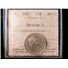 Image 1 : 1871 25¢ Obv 2 ICCS AU55.  Sharp strike.
