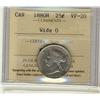 Image 1 : 1880H 25¢ Wide 0 ICCS VF20.  Key variety.